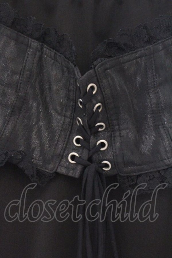 画像2: Qutie Frash / 蜘蛛メッシュ切り替えスカート  ブラック O-26-02-14-025-QU-SK-OW-OS (2)