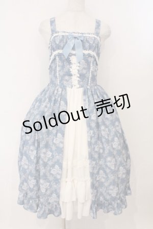 画像: axes femme kawaii / クラシックローズジャンスカ  ブルー O-26-02-16-027-AX-OP-IG-OS