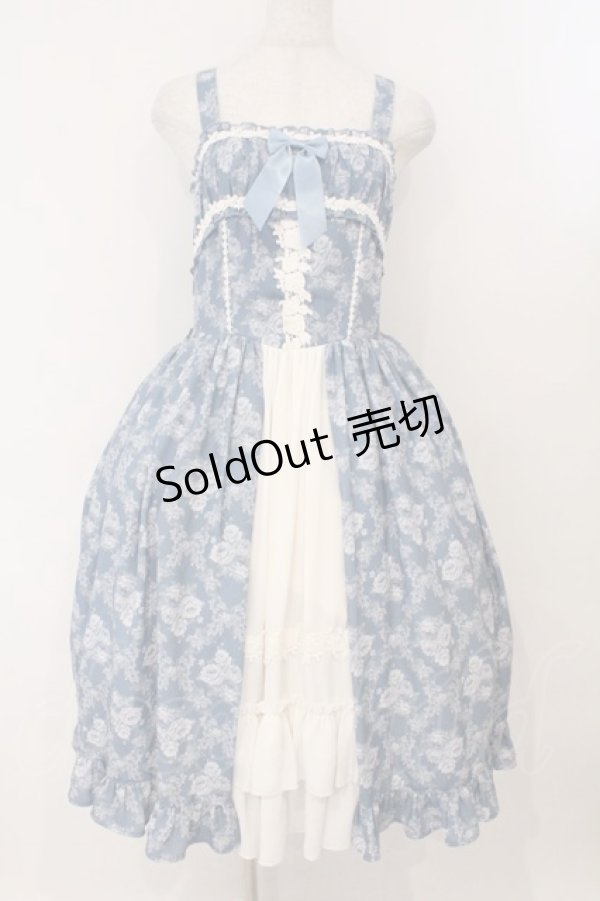 画像1: axes femme kawaii / クラシックローズジャンスカ  ブルー O-26-02-16-027-AX-OP-IG-OS (1)