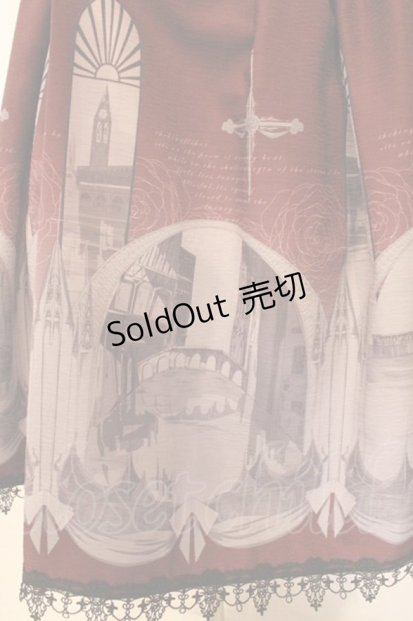 画像3: Forest Song / コルセット風ジャンパースカート  ワイン O-26-02-16-028-LO-OP-IG-OS (3)