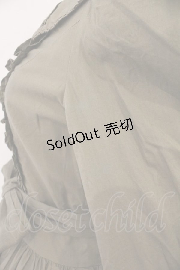 画像4: Victorian maiden / コットンドールローウエストドレス  カーキグリーン O-26-02-16-032-CL-OP-OW-OS (4)