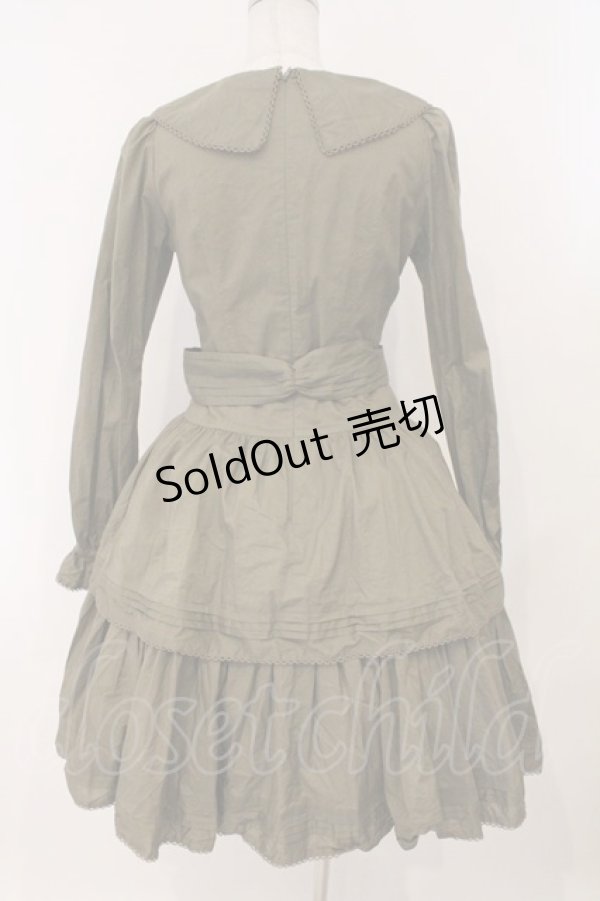 画像6: Victorian maiden / コットンドールローウエストドレス  カーキグリーン O-26-02-16-032-CL-OP-OW-OS (6)