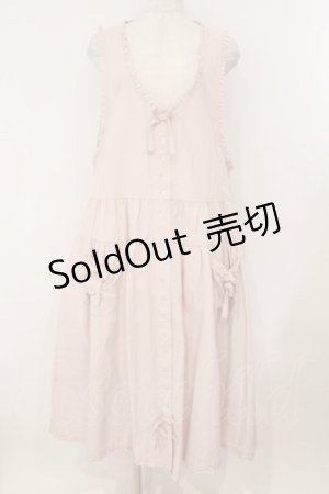 画像: PINK HOUSE / ダンガリージャンパースカート  ピンク O-26-02-16-035-LO-OP-OW-OS