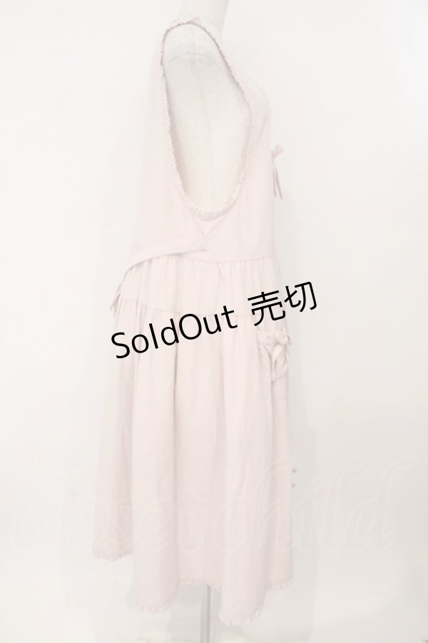 画像4: PINK HOUSE / ダンガリージャンパースカート  ピンク O-26-02-16-035-LO-OP-OW-OS (4)