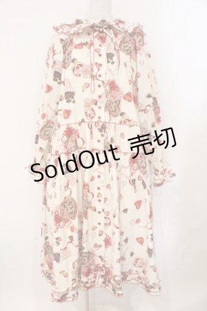 画像: PINK HOUSE / スウィートメモリーズプリントミディワンピース  ミルク O-26-02-16-038-LO-OP-OW-OS