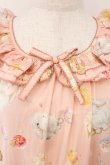 画像2: PINK HOUSE / 幸見うさぎプリントミディワンピース  ピンク O-26-02-16-039-LO-OP-OW-OS (2)