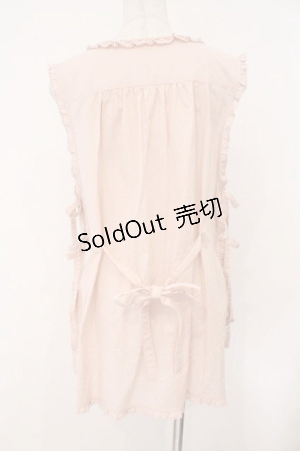 画像5: PINK HOUSE / 桜Teddy刺繍使いローンタブリエ  ピンク O-26-02-16-045-LO-TO-OW-OS (5)