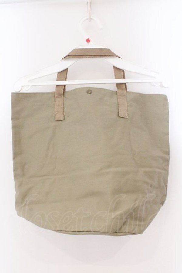 画像2: KANEKO ISAO / 帽子刺繍入りトートバッグ  ベージュ O-26-02-16-006-EL-BG-OW-OS (2)
