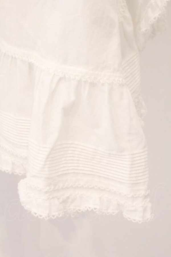 画像3: PINK HOUSE / 幸見うさぎ柄ローンタブリエ  シロ O-26-02-16-046-LO-TO-OW-OS (3)