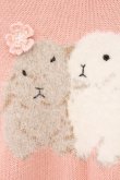 画像3: PINK HOUSE / 幸見うさぎモチーフニット  ピンク O-26-02-16-047-LO-TO-OW-OS (3)