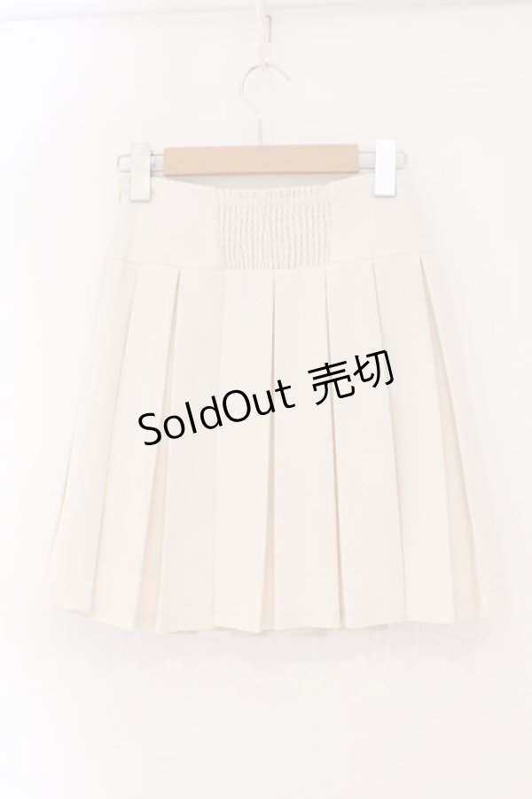 画像3: evelyn / ビジュープリーツスカート  アイボリー O-26-02-16-055-LO-SK-OW-OS (3)