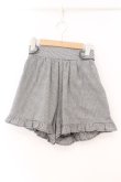 画像1: evelyn / 裾フリルギンガムショートパンツ  クロ O-26-02-16-057-LO-PA-OW-OS (1)