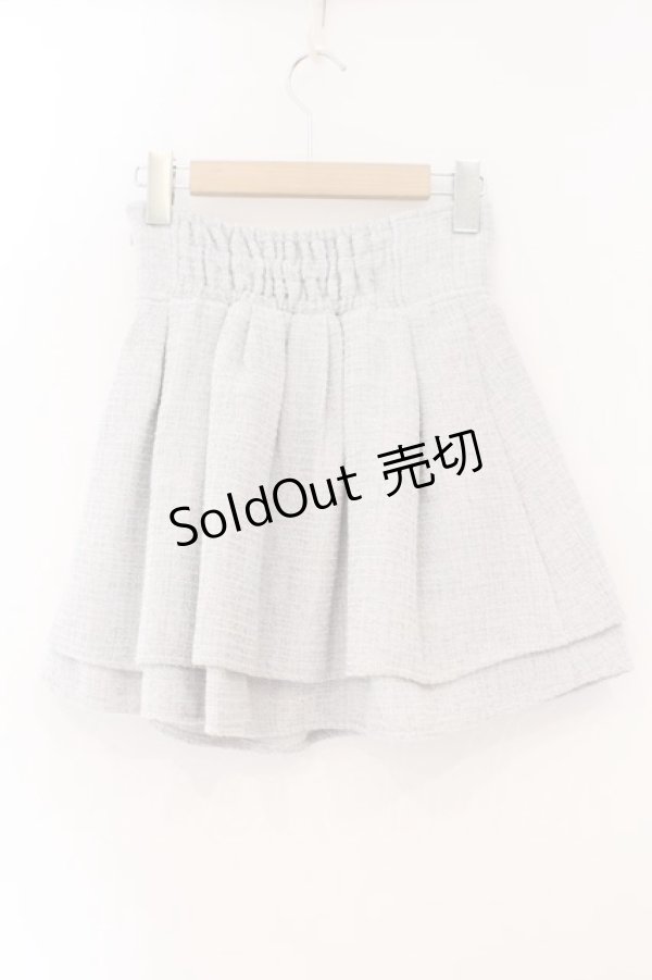 画像2: evelyn / ダブルフレアスカート  サックス O-26-02-16-058-LO-SK-OW-OS (2)