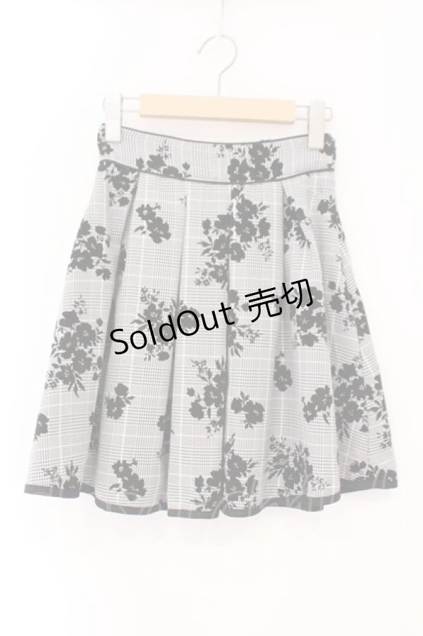 画像1: evelyn / パイピングフロッキースカート F グレー O-26-02-16-059-LO-SK-OW-OS (1)