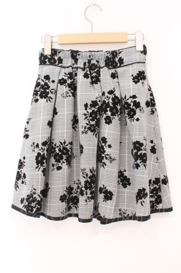 画像2: evelyn / パイピングフロッキースカート F グレー O-26-02-16-059-LO-SK-OW-OS (2)