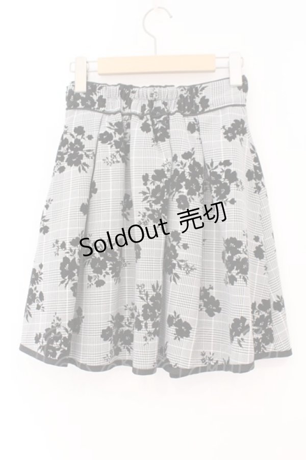 画像2: evelyn / パイピングフロッキースカート F グレー O-26-02-16-059-LO-SK-OW-OS (2)