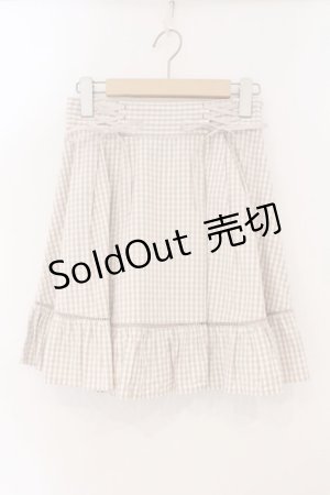 画像: evelyn / ダブルレースアップスカート F ベージュ O-26-02-16-060-LO-SK-OW-OS