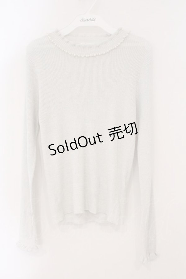 画像1: axes femme / ラメニットプルオーバー M グレー O-26-02-16-063-AX-TO-OW-OS (1)