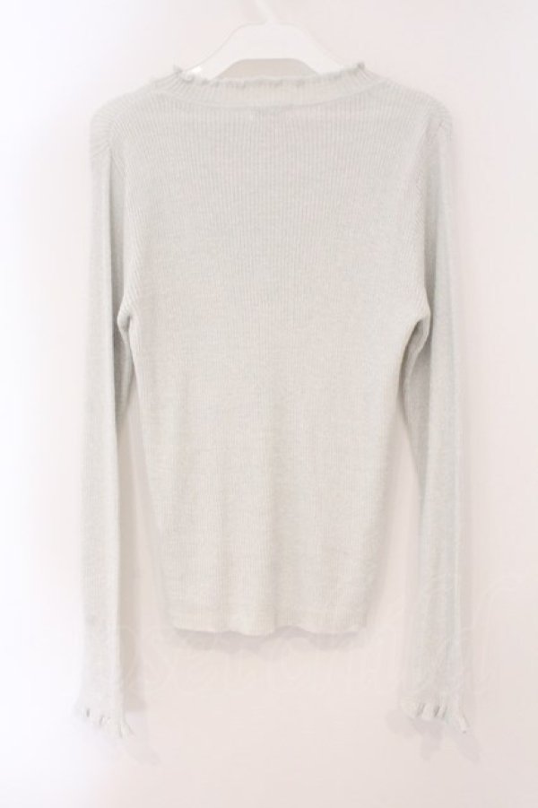 画像2: axes femme / ラメニットプルオーバー M グレー O-26-02-16-063-AX-TO-OW-OS (2)