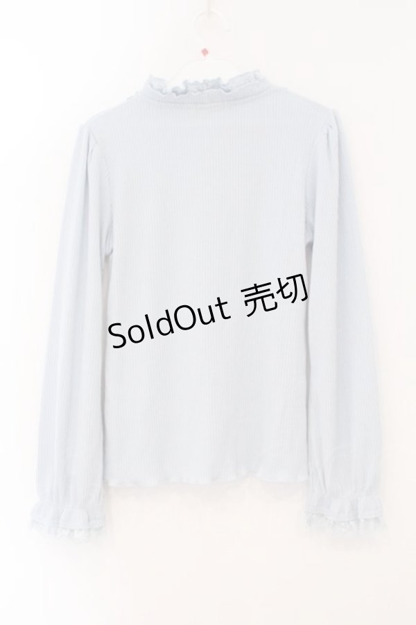 画像2: axes femme / フリルカットプルオーバー M サックス O-26-02-16-065-AX-TO-OW-OS (2)