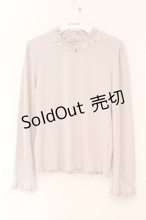 画像: axes femme / フリルカットプルオーバー M ラベンダー O-26-02-16-066-AX-TO-OW-OS