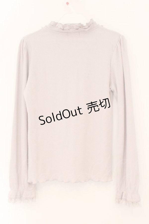 画像2: axes femme / フリルカットプルオーバー M ラベンダー O-26-02-16-066-AX-TO-OW-OS (2)