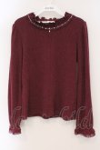 画像1: axes femme / フリルカットプルオーバー F ワイン O-26-02-16-067-AX-TO-OW-OS (1)