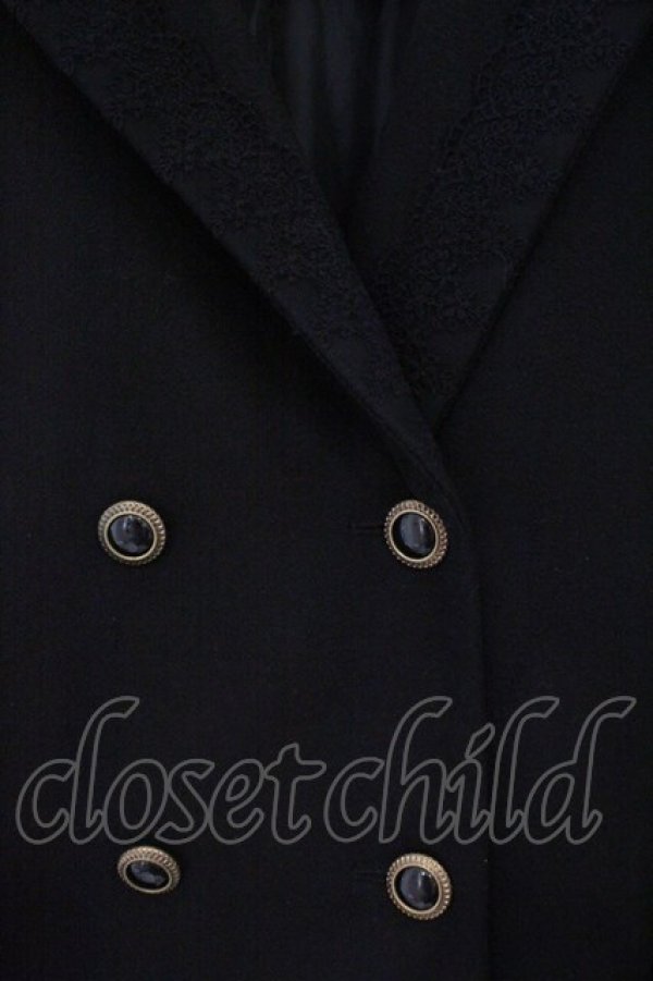 画像2: axes femme / テーラー襟コート L クロ O-26-02-16-068-AX-CO-OW-OS (2)