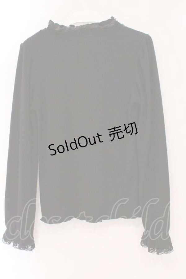 画像2: axes femme / フリルカットプルオーバー M クロ O-26-02-16-070-AX-TO-OW-OS (2)