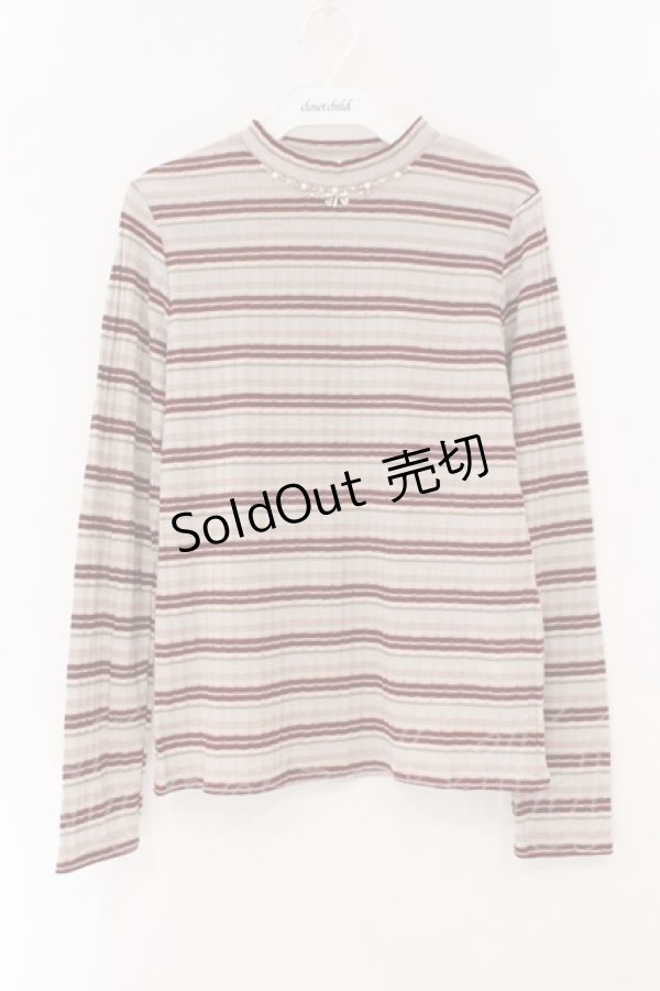 画像1: axes femme / ボーダープルオーバー M アカ系 O-26-02-16-072-AX-TO-OW-OS (1)