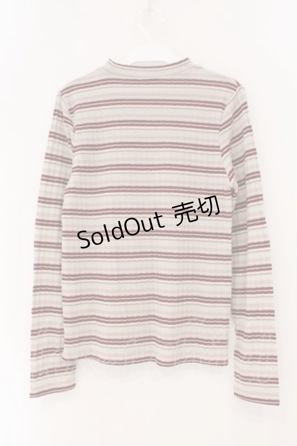 画像2: axes femme / ボーダープルオーバー M アカ系 O-26-02-16-072-AX-TO-OW-OS (2)