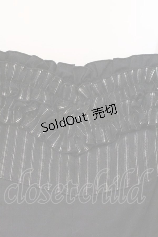 画像2: BPN / ストライプフリルキャミソールワンピース M ブラック O-26-02-16-077-GO-OP-IG-OS (2)