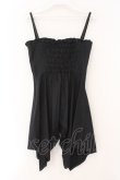 画像4: BPN / ストライプフリルキャミソールワンピース M ブラック O-26-02-16-077-GO-OP-IG-OS (4)