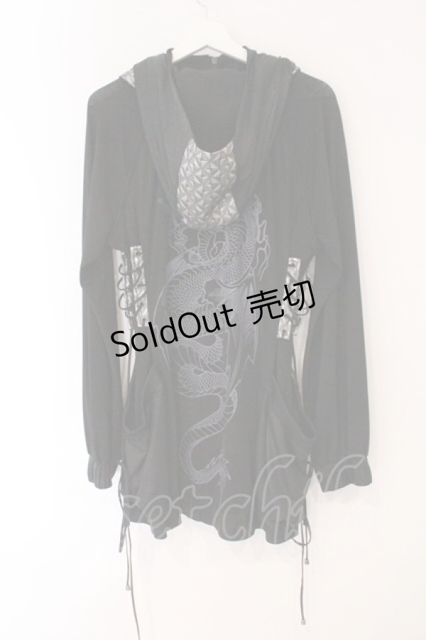 画像4: Qutie Frash / ZIPパーカー  ブラック O-26-02-16-089-QU-TO-OW-OS (4)