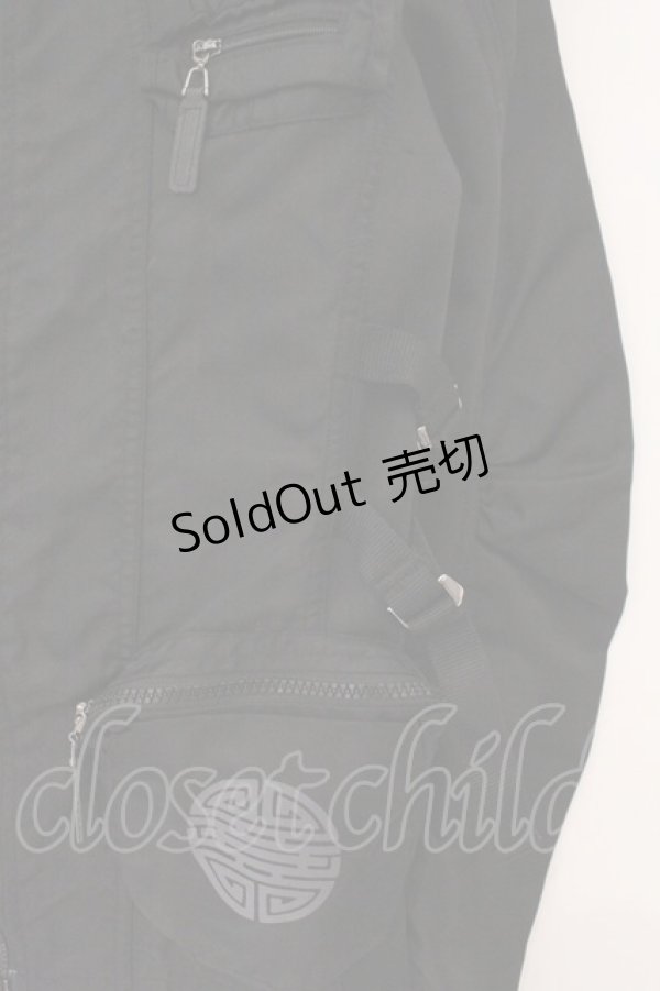 画像3: Qutie Frash / ミリタリーブルゾン L ブラック O-26-02-16-090-QU-JA-OW-OS (3)