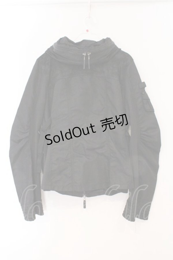 画像4: Qutie Frash / ミリタリーブルゾン L ブラック O-26-02-16-090-QU-JA-OW-OS (4)