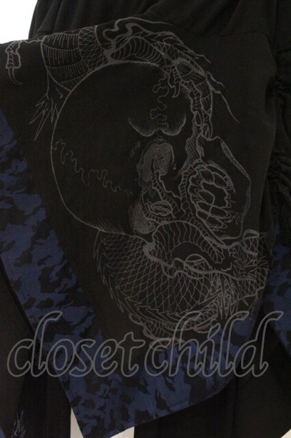 画像2: Qutie Frash / 気楡茶閃洸　スカート付きレギンスパンツ  ブラック×ブルー O-26-02-16-091-QU-PA-OW-OS (2)