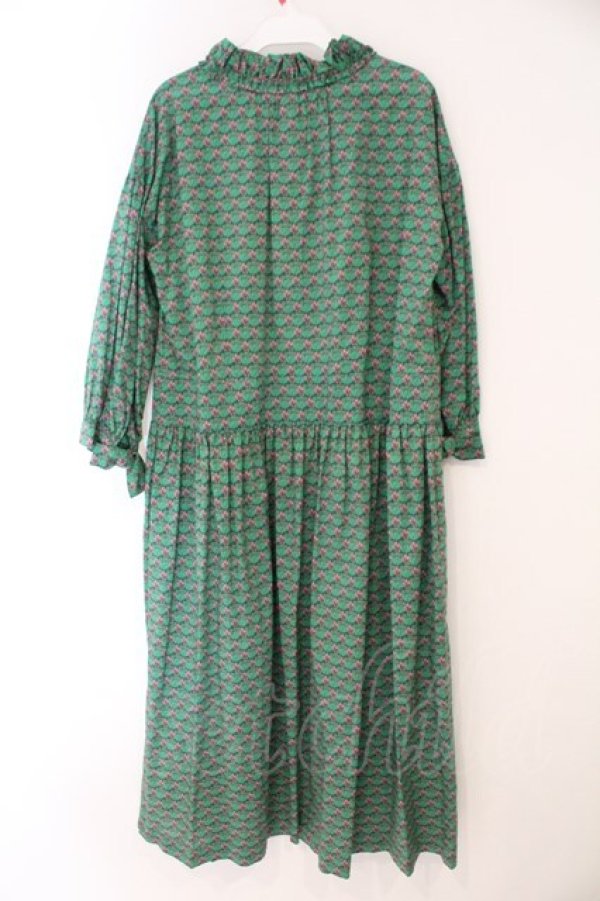 画像3: Jane Marple Dans Le Salon / Tudor tulipフリルカラードレス M グリーン O-26-02-16-095-JM-OP-OW-OS (3)