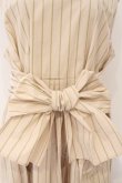 画像2: Jane Marple Dans Le Salon / Old England stripe tablier dress　ワンピース M ベージュ O-26-02-16-096-JM-OP-OW-OS (2)
