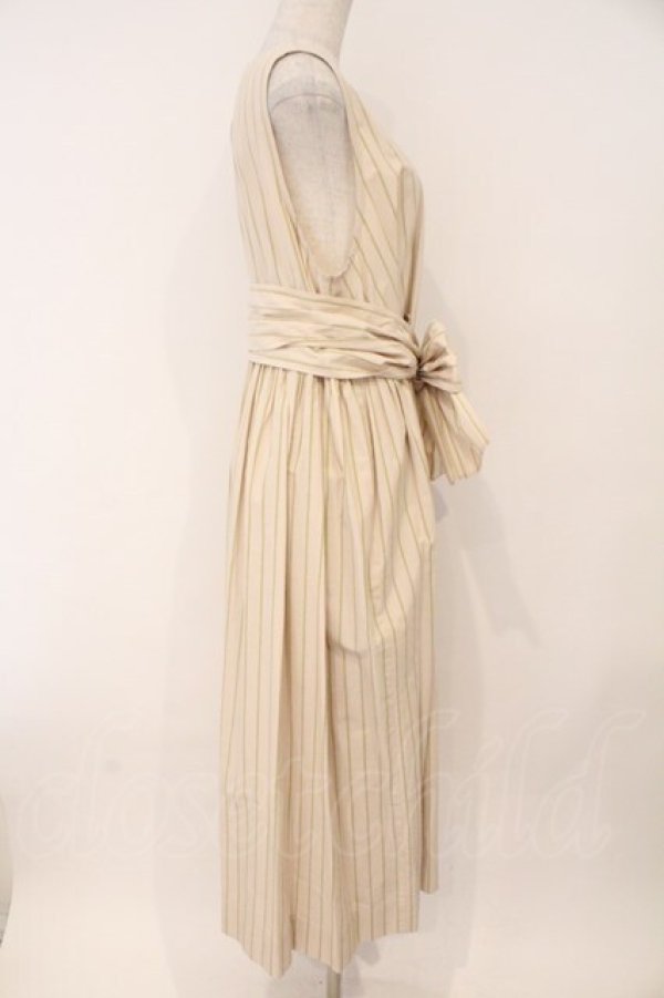画像4: Jane Marple Dans Le Salon / Old England stripe tablier dress　ワンピース M ベージュ O-26-02-16-096-JM-OP-OW-OS (4)