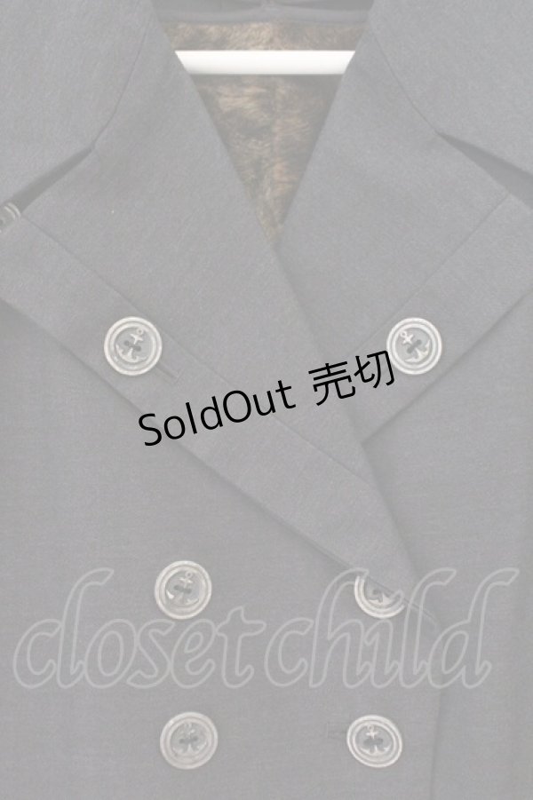 画像2: Jane Marple Dans Le Salon / ファーライナー付きコート M グレー O-26-02-16-098-JM-CO-OW-OS (2)