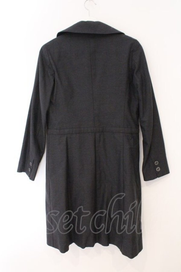 画像3: Jane Marple Dans Le Salon / ファーライナー付きコート M グレー O-26-02-16-098-JM-CO-OW-OS (3)