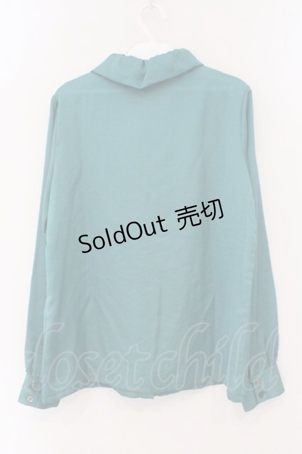 画像3: Jane Marple / サテンボウタイブラウス M グリーン O-26-02-16-099-JM-BL-OW-OS (3)