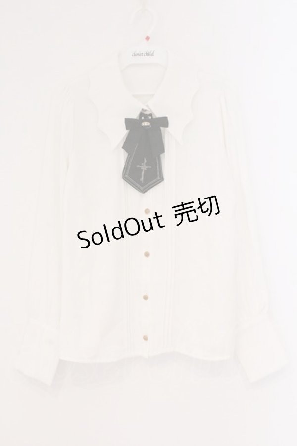 画像1: Amavel / Vampire Nightmareブラウス F シロ×クロ O-26-02-16-104-CA-BL-OW-OS (1)