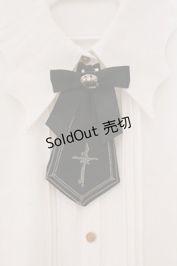 画像2: Amavel / Vampire Nightmareブラウス F シロ×クロ O-26-02-16-104-CA-BL-OW-OS (2)