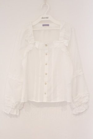 画像: axes femme kawaii / フリルブラウス M シロ O-26-02-16-106-AX-BL-OW-OS