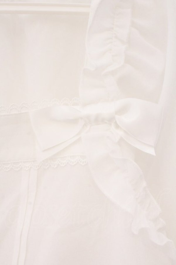 画像2: axes femme kawaii / フリルブラウス M シロ O-26-02-16-106-AX-BL-OW-OS (2)