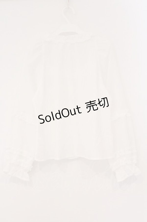 画像4: axes femme kawaii / フリルブラウス M シロ O-26-02-16-106-AX-BL-OW-OS (4)