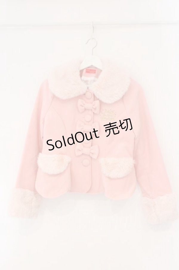 画像1: BABY,THE STARS SHINE BRIGHT / Betty Ribbonショートコート  ピンク O-26-02-16-109-BA-JA-OW-OS (1)