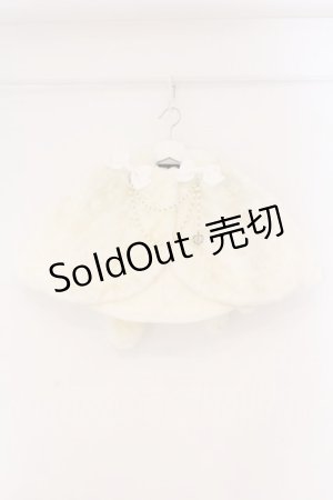 画像: BABY,THE STARS SHINE BRIGHT / BABYロゴジャガードうさみみファーケープ  アイボリー O-26-02-16-111-BA-JA-OW-OS